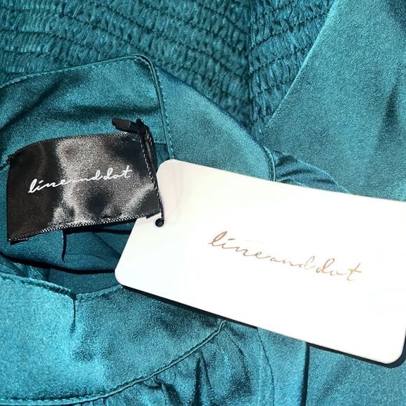 NWT Revolve Line And Dot ELLIOT DRESS Emerald XS - Picture 13 of 15